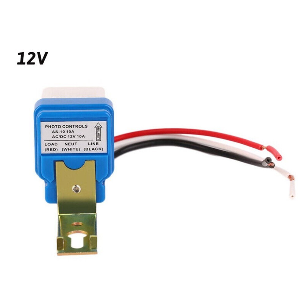 [TOP] AC DC 12V 24V 220V 10A Công tắc cảm biến ánh sáng đường phố Photocell tự động bật tắt
