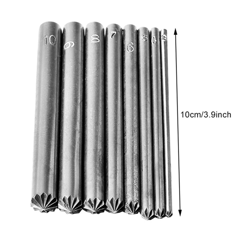 [GIGGLE] Dụng cụ cài đặt lỗ vít hình hoa kim loại 3-15mm Dụng cụ lắp đặt đục lỗ Dụng cụ cầm tay