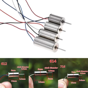 【 GIGGLE 】 DC3.7V 40000-50000 vòng / phút 612 614 716 Động cơ không lõi rỗng cho RC HM