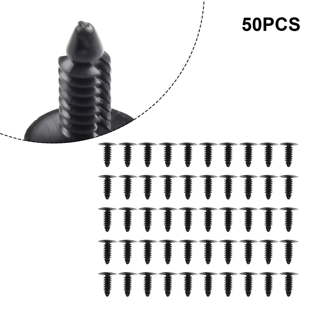 [GIGGLE] Bộ 50 Kẹp Đinh Tán Nhựa Đa Năng Lỗ 7.5mm-6.0mm Cho Nissan Honda