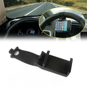 1 × Giá đỡ điện thoại GPS nội thất ô tô Phụ kiện kẹp vô lăng