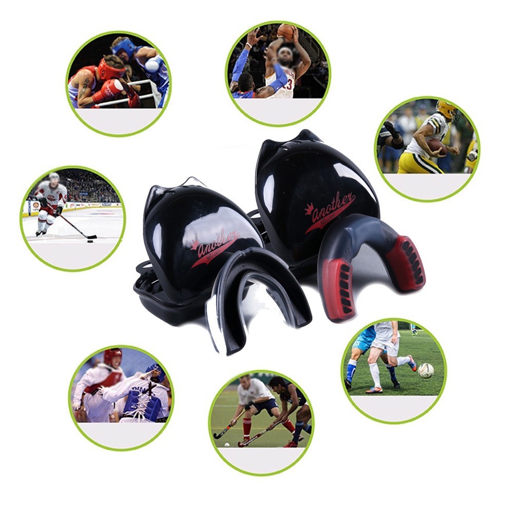 [HẤP DẪN] Trẻ em / người lớn Boxing Gum Shield Mouth Guard MMA Rugby Mouthpiece Răng