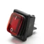DPST 16A 250VAC Rocker Switch Công tắc đặt lại tròn có nắp chống nước 30 * 24mm