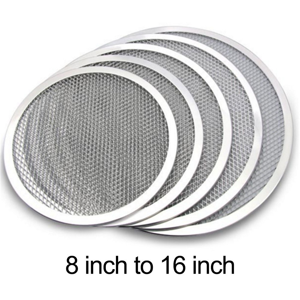 [GIGGLE] Tấm lưới pizza nhôm dày 8-16 inch Khuôn nướng bánh pizza
