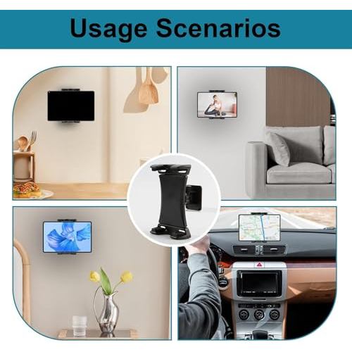 Giá đỡ treo tường máy tính bảng & điện thoại 4,5-13,5 Inch đa năng - Dành cho iPad / iPhone / Kindle / Galaxy Tab / Surface / Switch / Điện thoại thông minh, Cũng để sử dụng bảng điều khiển ô tô trên xe tải