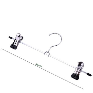 [FUXIN] 10 Chiếc Quần Inox Móc Treo Váy Giá Đỡ Với 2 Kẹp