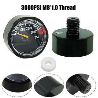 [FUXIN] Đồng hồ đo áp suất 3000 psi M8 * 1.0 cho áp kế Mini cho bình HPA