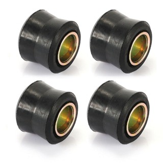Cao su giảm xóc sau xe máy 2 / 4pc12MM cho hệ thống treo Bush màu đen