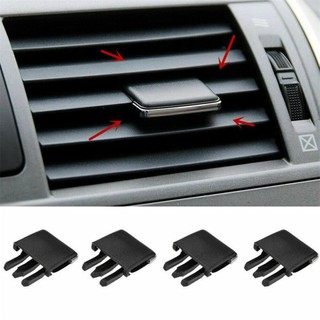2x Tự Động Điều Hòa Không Khí Lỗ Thông Hơi Đen Louvre Lưỡi Lát Kẹp Cho Xe Toyota Cho Tràng Hoa