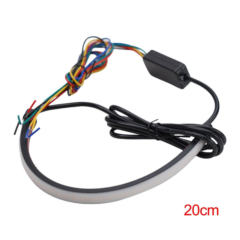 Bắt đầu quét đèn LED linh hoạt Đèn dừng xe máy 20CM Đèn đuôi xe máy