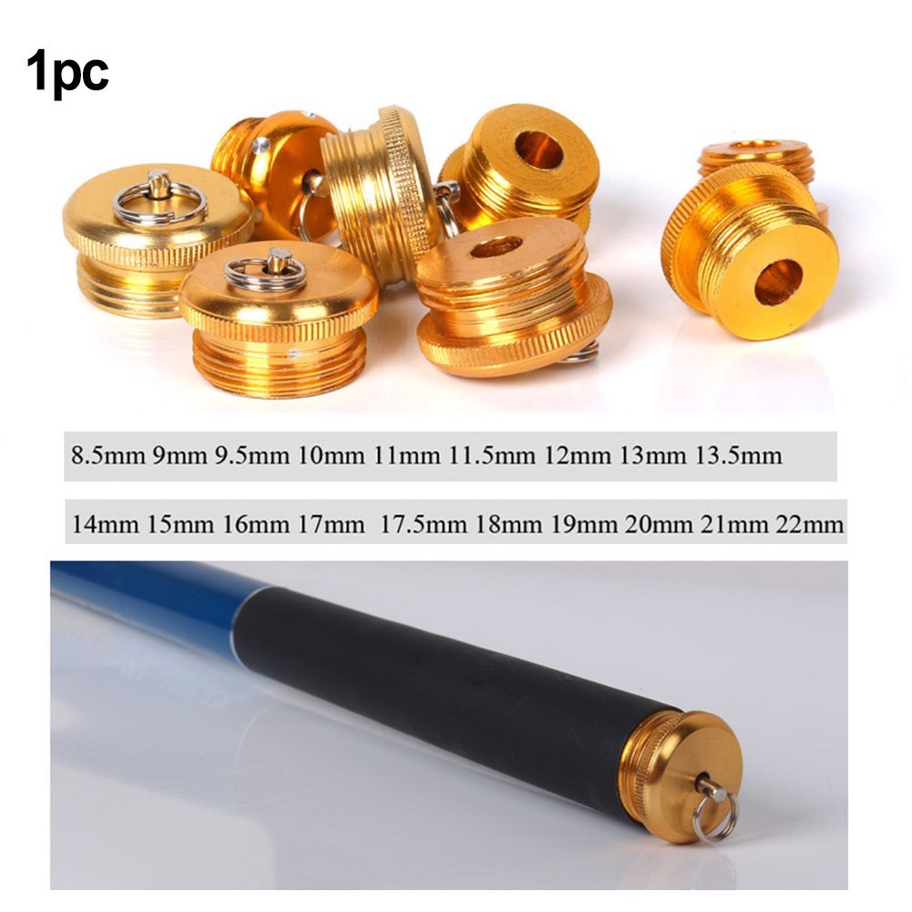 [đầy màu sắc] Nắp cuối cần câu bằng hợp kim nhôm Đuôi cần câu 8.5-22MM