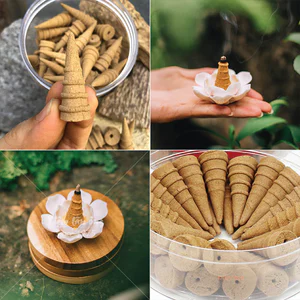 Bột bách xanh nguyên chất mùi gỗ trầm ấm, thơm lâu, xông nhà khử mùi tạo không gian dễ chịu
