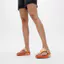 Dép Xăng Đan Nữ Da Lulu Hoa Xỏ Ngón - Peachy