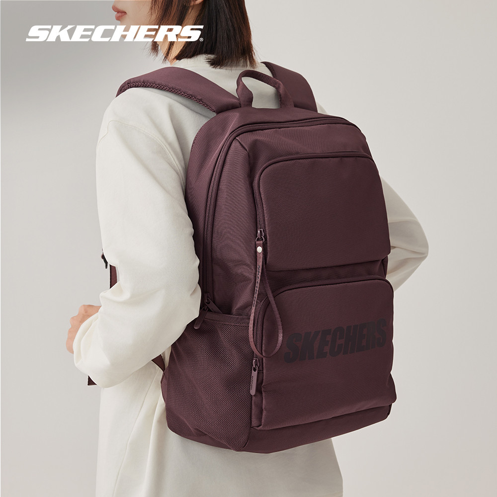 Skechers Ba lô Unisex màu hồng, ba lô thời trang đa năng dành cho nam nữ, ba lô đi học đi làm du lịch chất liệu bền - L320U196-05YB