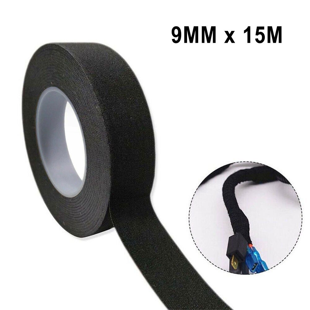 ⭐ GIẢM GIÁ LỚN⭐Băng vải vải chịu nhiệt 15M 9MM dùng cho dây cáp ô tô [anre-vn]