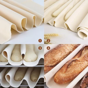 Bakers Couche Và Vải Lanh Chống Cho Bánh Mì Bột Làm Bánh Công Cụ Định Hình Cho Baguettes, Loaves