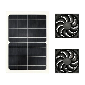 Năng lượng mặt trời 30W cho quạt xả, bộ quạt kép năng lượng mặt trời quang điện, cho chuồng gà