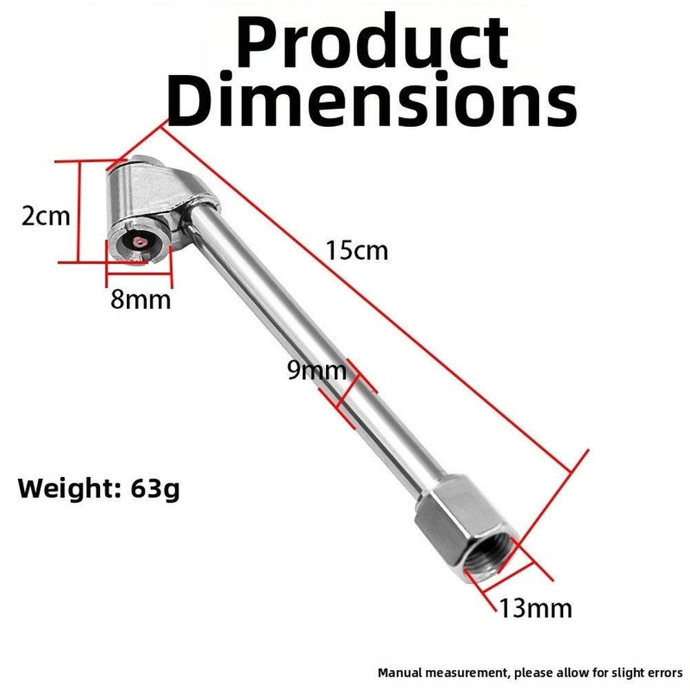 ⭐ GIẢM GIÁ LỚN⭐Máy bơm lốp 2 Inch bằng thép có ren G1 4 cho máy bơm lốp xe máy ô tô [ane-vn]