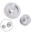 2 Chiếc Kim Loại Đồng Bộ Ròng Rọc Bánh Răng Động Cơ Đai Bánh Răng Bánh Răng Bánh Răng Cho Cj0618