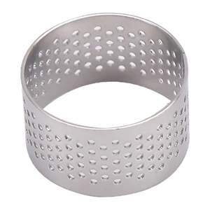Nhẫn Tart Tròn 8 Inch Đục Lỗ Bánh Vòng Nhiệt Chống Dính Nhẫn Nướng Bánh Thép Không Gỉ Vòng Nhiệt Để Nấu Ăn, Ứng Dụng Ẩm Thực, Hiệu Suất Cao, Làm Bánh & Nấu Ăn Hàng Ngày