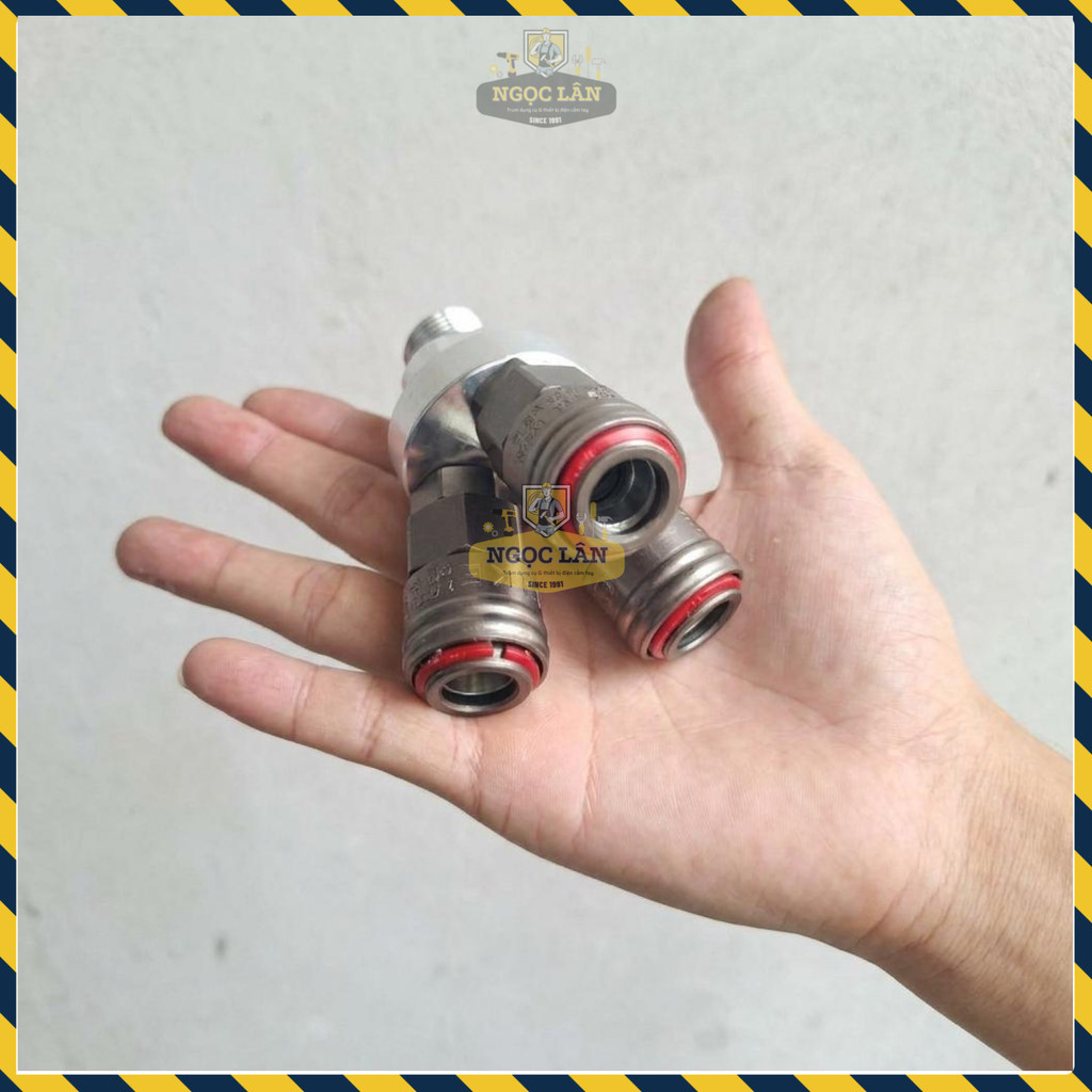 [Nội Địa Trung] Bộ Đầu Nối Nhanh Khí Nén Heike Kiểu Y Chia 3 Chạc - Kết Nối Ống Hơi Công Nghiệp