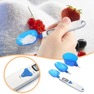 Cân Nhà Bếp Thìa Gram Đo 500g / 0,1g Xanh Dương Dễ Thương Kỹ Thuật Số Cân Milligram Trọng Lượng Thìa Đo Điện Tử Thìa Cho Bột Trà
