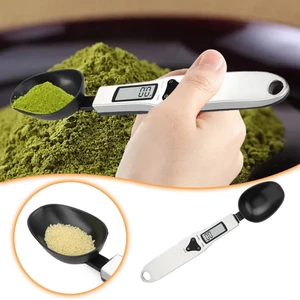 Cân thìa kỹ thuật số 500g / 0,1g Cân đo thực phẩm bằng thép không gỉ Cân nướng nhỏ có màn hình LCD