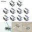 10 Chiếc Kệ Kính Hỗ Trợ Kẹp Chân Đế Kẹp Chrome Kệ 6-8mm Dụng Cụ Kẹp