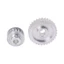 2 Chiếc Kim Loại Đồng Bộ Ròng Rọc Bánh Răng Động Cơ Đai Bánh Răng Bánh Răng Bánh Răng Cho Cj0618