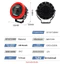 Đèn pha xe máy địa hình LED đa năng 20W Độ sáng cao