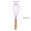 Tay Cầm Bằng Gỗ Màu Cầm Tay Silicon Đánh Bóng Bằng Tay Chất Lỏng Đánh Dính Beater Nhà Bếp Hộ Gia Đình Dụng Cụ