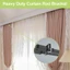Giá đỡ rèm thanh kép hạng nặng Bộ 6 mảnh Hỗ trợ theo dõi chắc chắn cho Drapes