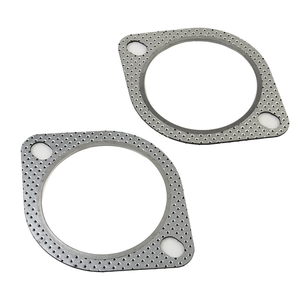 ⭐ GIẢM GIÁ LỚN⭐2x Gioăng Xả 2 Bu Lông 3\ "Inch Downpipe Kim Loại Gia Cố Nhiều Lớp 76mm [anre-vn]
