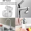 Bộ chuyển đổi máy sục khí xoay có thể điều chỉnh độ Bộ chuyển đổi vòi Tap Đầu nối máy sục khí