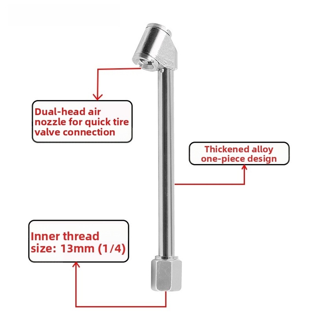 ⭐ GIẢM GIÁ LỚN⭐Máy bơm lốp 2 Inch bằng thép có ren G1 4 cho máy bơm lốp xe máy ô tô [ane-vn]