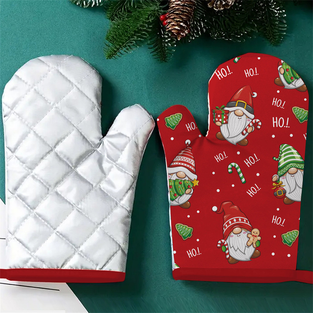 Bộ găng tay và thảm giữ nhiệt dòng Giáng sinh 6231 Phụ kiện nhà bếp ngày lễ