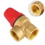 Van an toàn bằng đồng thau màng áp suất 1 / 2 Inch 3 thanh đến 6 thanh Van thoát nước