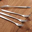 Răng F Món Tráng Miệng Nhỏ Nĩa Inox Hai Bánh Thép Trái Cây Nĩa Nĩa Dao Kéo Nhà Bếp, Ăn & Thanh