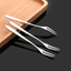 Răng F Món Tráng Miệng Nhỏ Nĩa Inox Hai Bánh Thép Trái Cây Nĩa Nĩa Dao Kéo Nhà Bếp, Ăn & Thanh