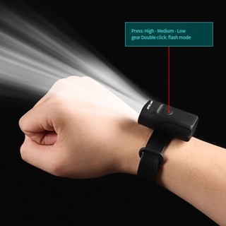 Đèn Pin Cổ Tay Sạc lại bằng USB - Phù hợp cho Xe Đạp và Sử dụng Hằng ngày