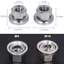 2 Chiếc Xe Đạp Inox / Bánh Xe Chu Kỳ Trục Theo Dõi Hạt Kích Thước M9 / M10