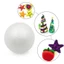 Đảng 10 Bóng xốp rắn Polystyrene Bóng tròn Cây trắng 50-100mm