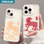 Ibumpers Vỏ Điện Thoại TPU Mềm Chống Sốc In Hình Dễ Thương YB7578 YB7579 Cho iPhone 11 12 13 14 15 16 17 Pro Max