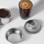 1 Cốc 2 Cốc Bộ Phận Thay Thế Giỏ Lọc Cà Phê Áp Lực Bằng Thép Không Gỉ