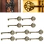 10 PC Phong Cách Vintage Mở Skeleton Lỗ Chìa Khóa Đầu Nội Thất Tủ Cổ