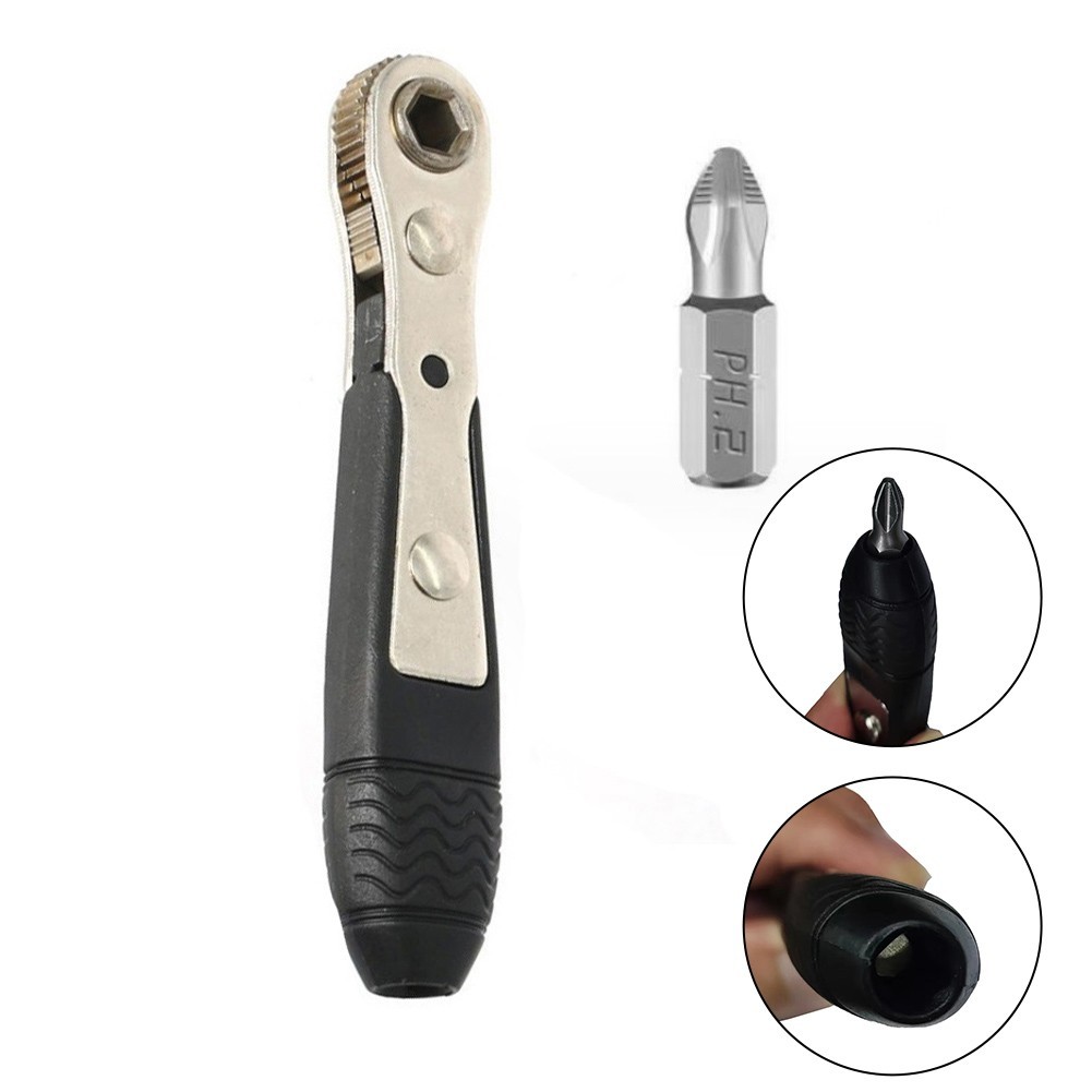 [Smellshi] 1 / 4 Cần tuốc nơ vít có thể điều chỉnh Cờ lê Ratchet nhanh Ổ cắm nhanh Dụng cụ cờ lê