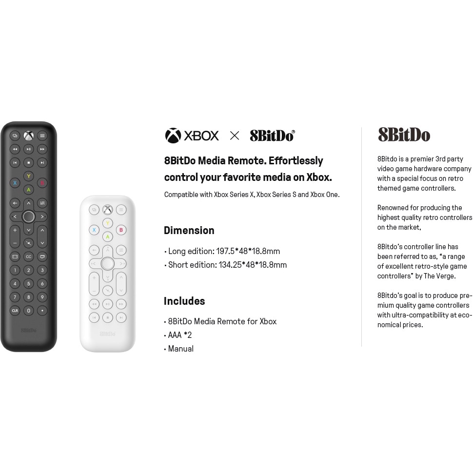 Điều Khiển Từ Xa 8Bitdo Cho Xbox One, Xbox Series X and Xbox Series S