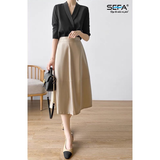 Ảnh Chân váy xoè SEFA dáng dài thanh lịch hai túi SFV2217 3