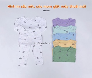[PEEKABOO XUẤT HÀN] Bộ dài tay cho bé vải cotton thun lạnh MỀM MỊN MÁT - Quần áo trẻ em PEEKABOO LOẠI 1