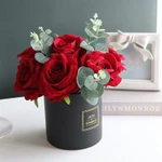 [Hàng Cao Cấp]  Bình Hoa Hồng Lụa Decor Cao Cấp, Gồm 7 Bông Lớn Y Hình, Lọ Gốm Chịu Nhiệt, Phong Cách Châu Âu Sang Trọng — ảnh 4